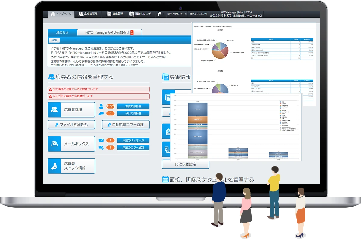 ヒトマネージャー画面イメージ